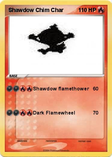 Pokemon Shawdow Chim Char