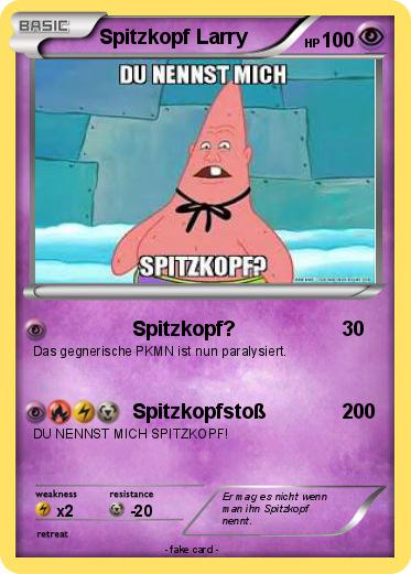 Pokemon Spitzkopf Larry
