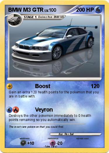 Pokemon BMW M3 GTR