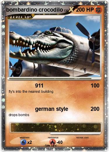 Pokemon bombardino crocodilo