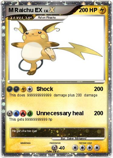 Pokemon M Raichu EX