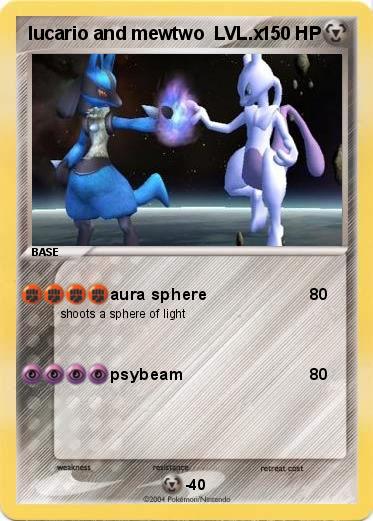 Pokemon lucario and mewtwo  LVL.x
