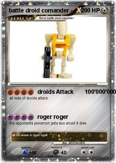 Pokemon battle droid comander