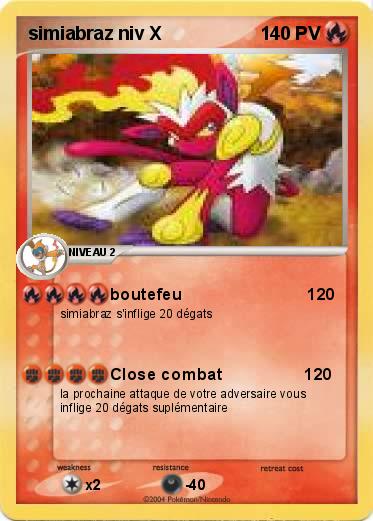 Pokemon simiabraz niv X