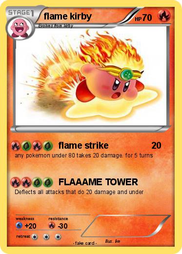 Pokemon flame kirby