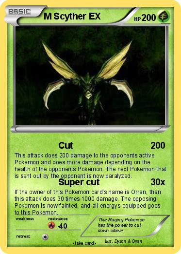 Pokemon M Scyther EX