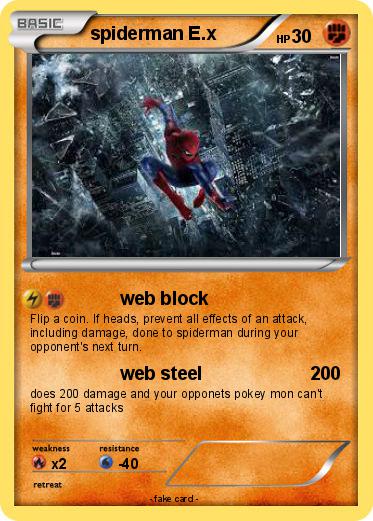 Pokemon spiderman E.x