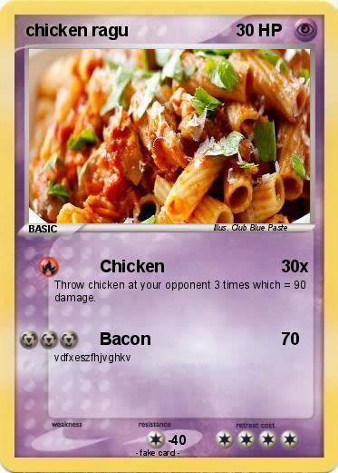 Pokemon chicken ragu