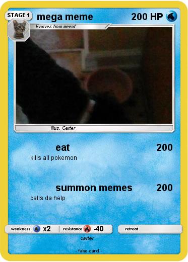 Pokemon mega meme