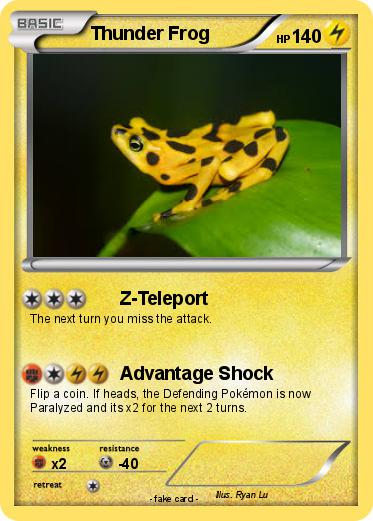 Pokemon Thunder Frog