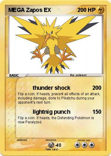 Pokemon MEGA Zapos EX