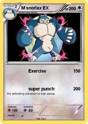 Pokemon M snorlax EX