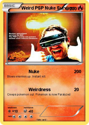 Pokemon Weird PSP Nuke Survivor