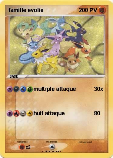 Pokemon famille evolie