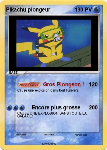 Pokemon Pikachu plongeur