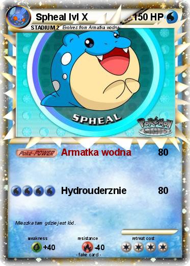 Pokemon Spheal lvl X