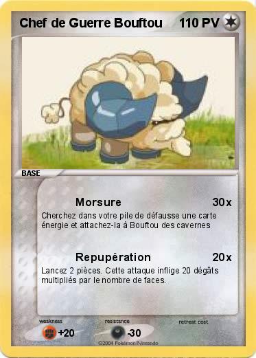 Pokemon Chef de Guerre Bouftou