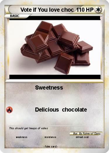 Pokemon Vote if You love choc