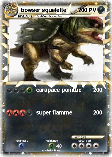 Pokemon bowser squelette