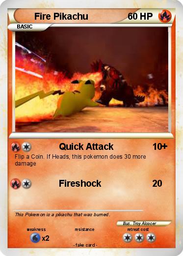 Pokemon Fire Pikachu