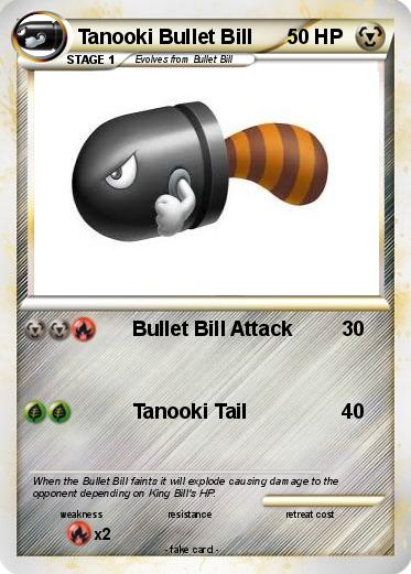 Pokemon Tanooki Bullet Bill