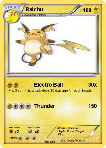 Pokemon Raichu