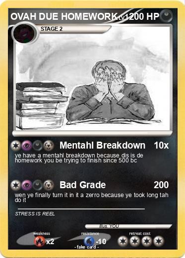 Pokemon OVAH DUE HOMEWORK