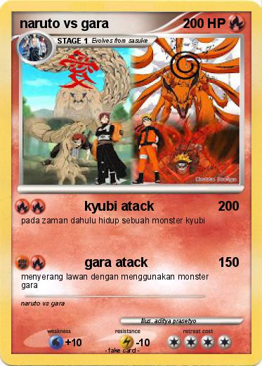 Pokemon naruto vs gara