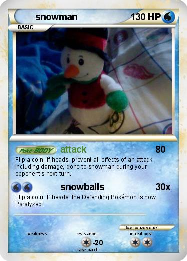 Pokemon snowman