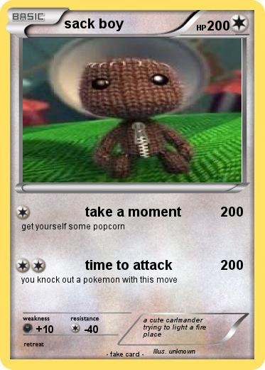Pokemon sack boy