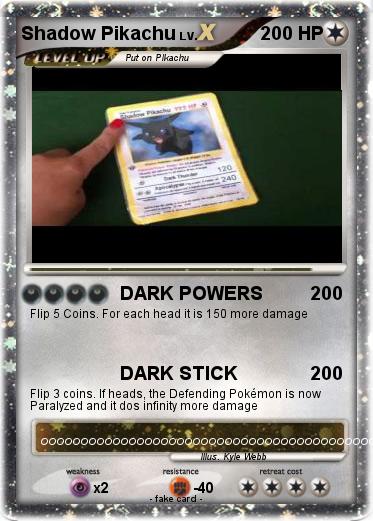 Pokemon Shadow Pikachu