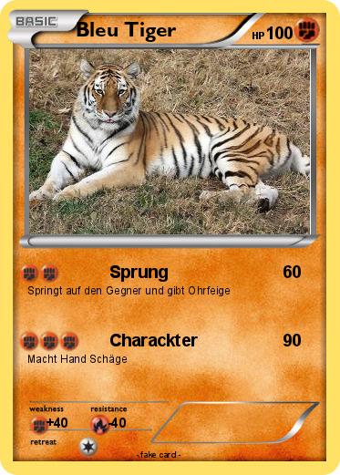 Pokemon Bleu Tiger
