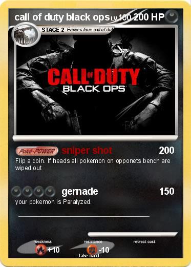 Pokemon call of duty black ops