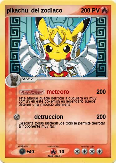 Pokemon pikachu  del zodiaco