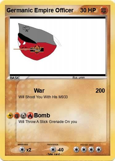 Pokemon Germanic Empire Officer