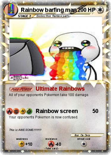 Pokemon Rainbow barfing man
