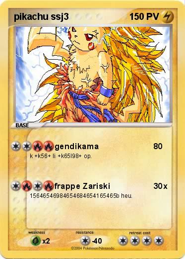 Pokemon pikachu ssj3