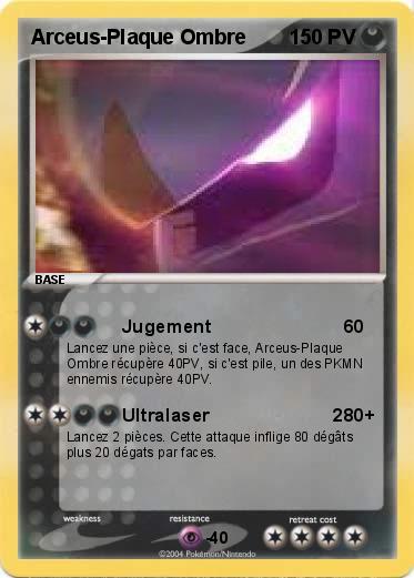 Pokemon Arceus-Plaque Ombre