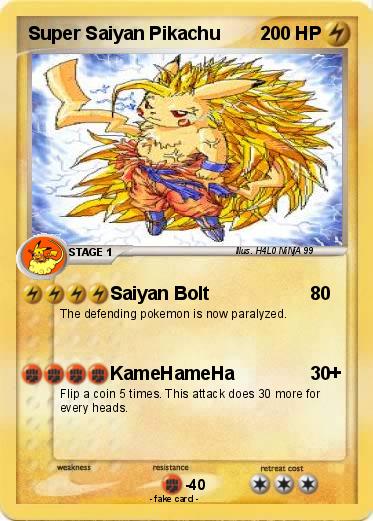 Pokemon Super Saiyan Pikachu