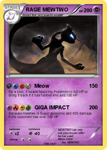 Pokemon RAGE MEWTWO