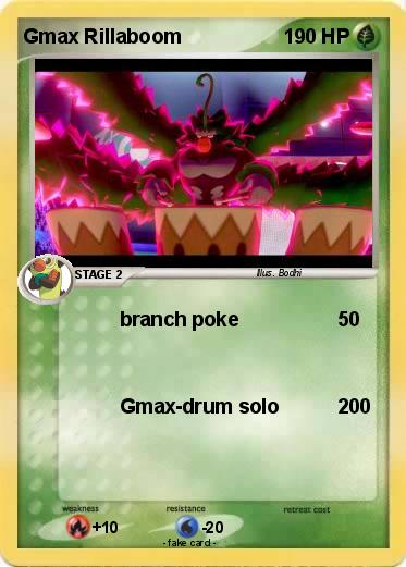 Pokemon Gmax Rillaboom