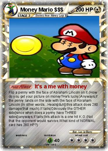 Pokemon Money Mario $$$