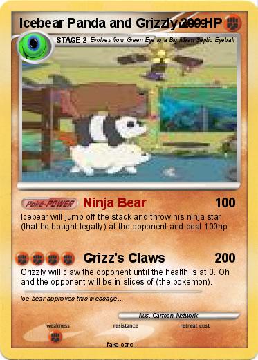 Pokemon Icebear Panda and Grizzly