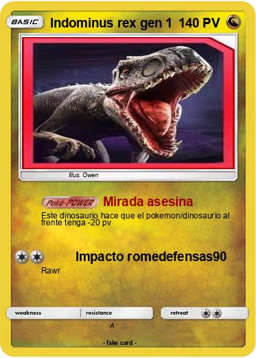 Pokemon Indominus rex gen 1