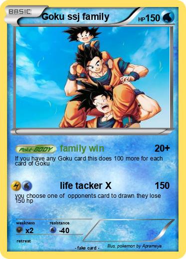 Pokemon Goku ssj family