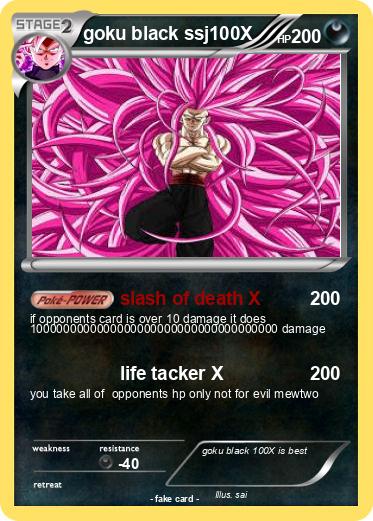 Pokemon goku black ssj100X