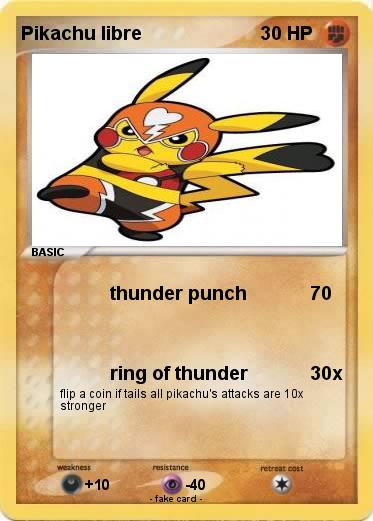 Pokemon Pikachu libre