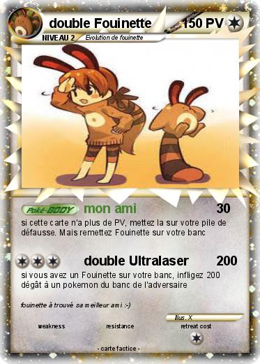 Pokemon double Fouinette