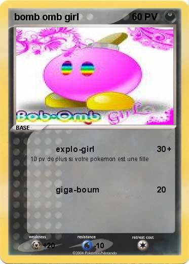 Pokemon bomb omb girl