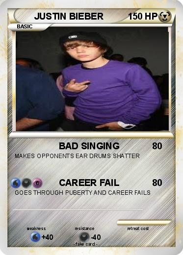 Pokemon JUSTIN BIEBER